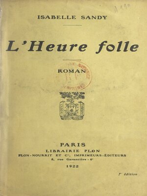 cover image of L'heure folle